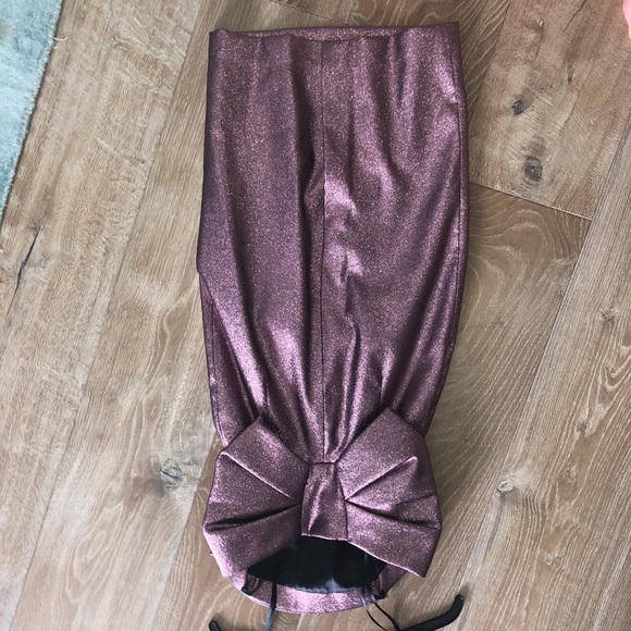 Milly Metallic Strapless Cocktail Dress - Picture 3 of 7